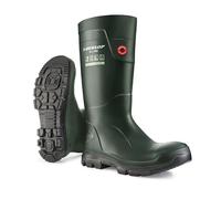 DUNLOP Purofort TerraPRO - Unisex Knee High Sneaker Fit Waterproof Work Boots, Green, Thermal Insulated Wellies with Slip-Resistant Outsole for Outdoor, Gardening and Farm Work - EU37, UK4