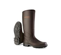 DUNLOP Purofort TerroirPRO Dirt Repellant Work Wellies, Dark Brown, UK 8