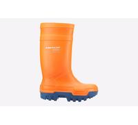 Dunlop Mens Purofort Thermo+ Full Safety Wellingtons - Orange - Size UK 8