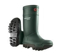 DUNLOP Purofort Thermo+ Full Safety Winter Work Wellies, Green, UK 5