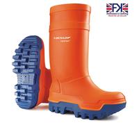 Dunlop Purofort Thermo + Safety Wellies Welly Wellington Boots Insulated Orange
