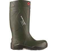 Dunlop PUROFORT+ Unisex Non-Safety Wellington Boots Green - UK 13
