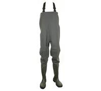 Dunlop PVC Non-Safety Chest Wader 1Pr Green 10 PCW10