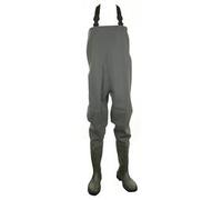 Dunlop PVC Non-Safety Chest Wader 1Pr Green 12 PCW12