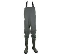 Dunlop PVC Non-Safety Chest Wader 1Pr Green 7 PCW07