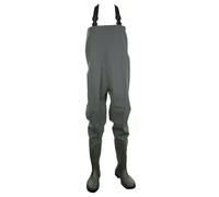 Dunlop PVC Non-Safety Chest Wader 1Pr Green 8 PCW08