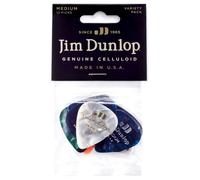 Jim Dunlop Picks PVP106 Genuine Celluloid Medium - Variety Pack (12 assorted)