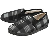 Dunlop Raymond Mens Moccasin & Full Slippers Grey 9 UK