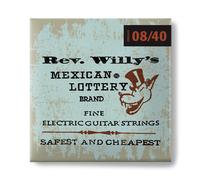 Dunlop RWN0840 Reverend Willy Nickel Plated Steel Electric Guitar Strings, Fine, .008-.040, 6 Strings/Set