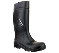 Dunlop Purofort+ - Unisex Full Safety Waterproof Work Boots, Black, Antistatic and Slip-Resistant Wellies with Steel Toecap and Midsole for Outdoor, Construction and Industrial Use - EU48, UK13