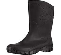 DUNLOP Short Leg Half-Height Wellies Easier On & Off Good For Wider Calf Fitting,Black,6.5 UK
