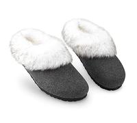 Faux Fur Slippers Dunlop Charcoal 5