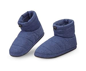 DUNLOP Slippers For Men, Fluffy Mens Slipper, Size 7-12, Warm And Cosy Winter House Boots, Funny Presents For Him, 4 Different Style To Choose From (Navy, numeric_9)