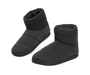 DUNLOP Slippers For Men, Fluffy Mens Slipper, Size 7-12, Warm And Cosy Winter House Boots, Funny Presents For Him, 4 Different Style To Choose From (Black, numeric_8)