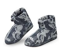 DUNLOP Slippers for Men, Fluffy Mens Slipper, Size 7-12, Warm and Cosy Winter House Boots, Gifts for Him