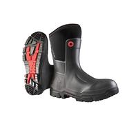 DUNLOP Snugboot Craftsman - Unisex Purotex Calf High Breathable Waterproof Work Boots, Black, Antistatic Thermal Wellies with Slip-Resistant Outsole for Outdoor, Farm and Industrial Use - EU48, UK13