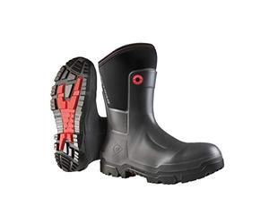 DUNLOP Snugboot Craftsman - Unisex Purotex Calf High Breathable Waterproof Work Boots, Black, Antistatic Thermal Wellies with Slip-Resistant Outsole for Outdoor, Farm and Industrial Use - EU48, UK13