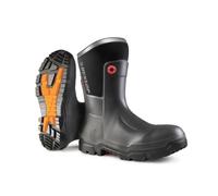 DUNLOP Snugboot Heavy Duty Calf Men's and Women's Wellington Boots - Waterproof, Lightweight and Durable with Composite Safety Toe Cap - Grey - Size 43 EU