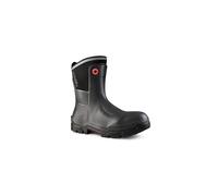 DUNLOP Snugboot Heavy Duty Men's and Women's Wellington Boots - Waterproof, Lightweight and Durable with Composite Safety Toe Cap - Anthracite - Size
