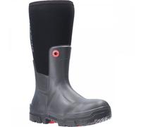 Dunlop Snugboot Pioneer - Unisex Knee High Purotex Waterproof Multi-Purpose Rain Boots, Charcoal, Chemical and Slip Resistant Breathable Work Wellies for Outdoor, Farm and Gardening - EU41, UK07