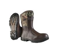 DUNLOP Snugboot Wildlander Wellington Boot - Unisex, Lightweight and Waterproof, Chemical Resistant Snugfit Work Wellies, Purofort, Dark Brown/Black - EU46, UK11