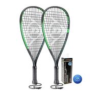 Dunlop-Sport Sonic Ti Racketball Racket x 2 & 3 Dunlop Racketball Balls, One Size