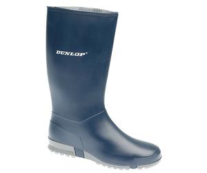 Dunlop Sport Wedge Wellington Navy Blue PVC