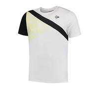 Dunlop Sports Men's Game Tee 3 Tennis Shirt, White, S
