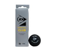 Dunlop Squash Balls Club, Single Yellow Dot, 3 Balls