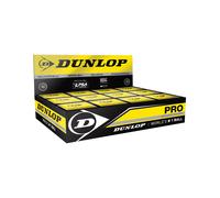 DUNLOP Squash Balls Pro Double Yellow, 12 Balls, Official Tournament Squash Ball