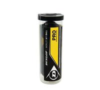 Dunlop Squash Balls Pro Double Yellow, 3 Ball Tube, Official Tournament Squash Ball