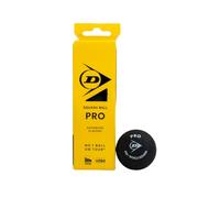 Dunlop Squash Balls Pro, Double Yellow Dot, 3 Balls