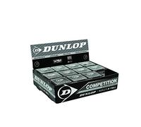 DUNLOP Squashballs - Competition, Black/Single Yellow Dot