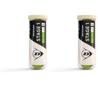 Dunlop Stage 1 Tennis Balls Green | 25% slower | ITF-approved | entry into the whole field | more control | player in development