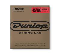Dunlop Stainless Steel Flatwound Bass Strings Medium Scale 45-105