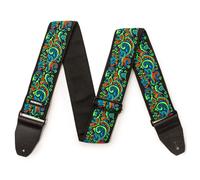Dunlop Strap - Jimi Hendrix™ Blacklight Love Drops Blue Guitar Strap JH27
