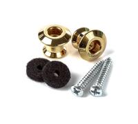 Dunlop Straplock Set - Dual Design - Gold
