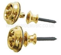 Dunlop Straplock Set - Straplock Retainer System - Gold, Brass, Black or Nickel
