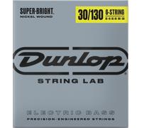 Jim Dunlop DBSBN30130 Super Bright Bass Strings, Nickel Wound, Medium.030-.130, 6 Strings/Set