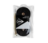 Dunlop Super Tac Tennis Overgrip, Black, 30-Pack Reel - Tacky Feel, Durable Comfort, Improved Racket Control