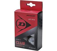 Dunlop Club Champ 6 Table Tennis Balls White, Beginner Training Balls