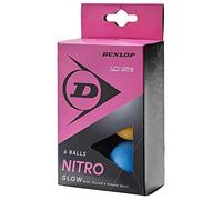Dunlop Table Tennis Balls Nitro Glow 40+, 6 Balls