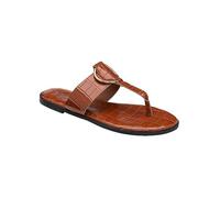 Dunlop Tan Kendall Ring Detail Toe Post Sandals Tan