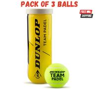Dunlop Team Padel Balls 3 Ball Tube Training, Free & Fast Shipping UK SELLER