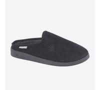 Dunlop Ted Mens Comfort Lounge Casual Slip-On Mule Slippers Black