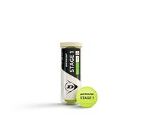 DUNLOP tennis ball Stage 1 green - for children and beginners on the big field (3 balls)