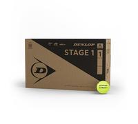 DUNLOP tennis ball Stage 1 green - for children & beginners on the big field (72 balls)