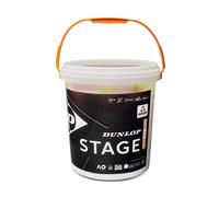 DUNLOP Tennis Ball Stage 2 Orange (60 Balls) - for Beginners & Kids on middle court