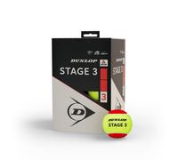 DUNLOP tennis ball Stage 3 red - for children & beginners on the small field (12 balls)