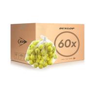 DUNLOP Tennis Ball Training Yellow 60 Ball POLYBAG - for Coaching and Training Sessions